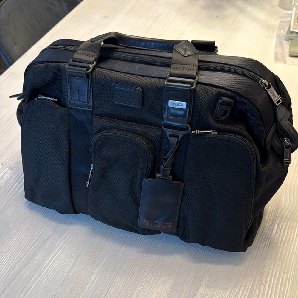 TUMI Alpha Black Men's Brief/Duffel Bag